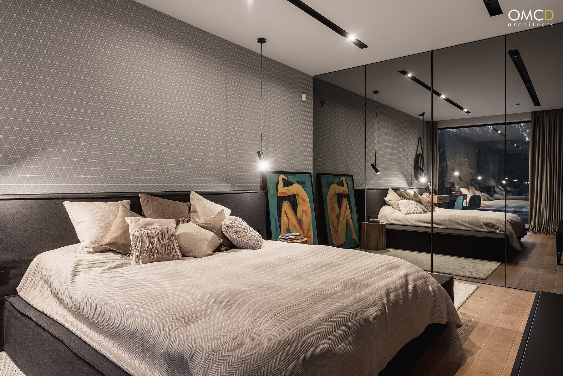 Nadčasový interiér domu v Lublinu