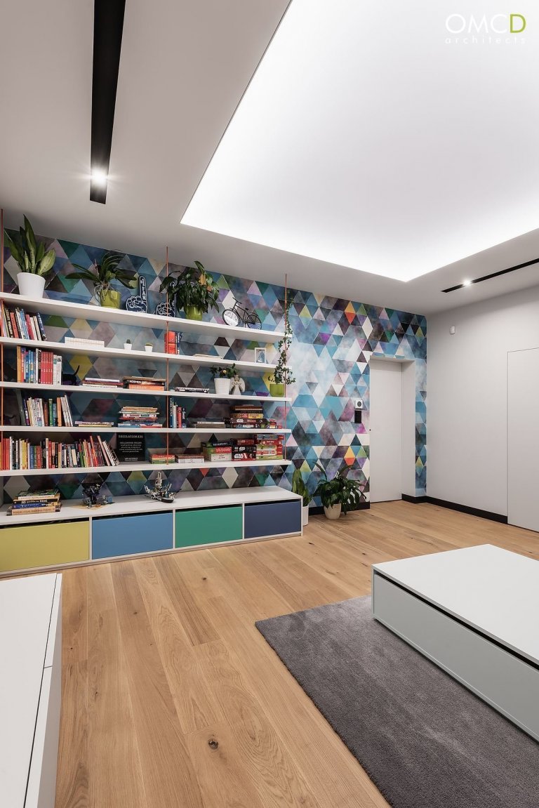 Nadčasový interiér domu v Lublinu