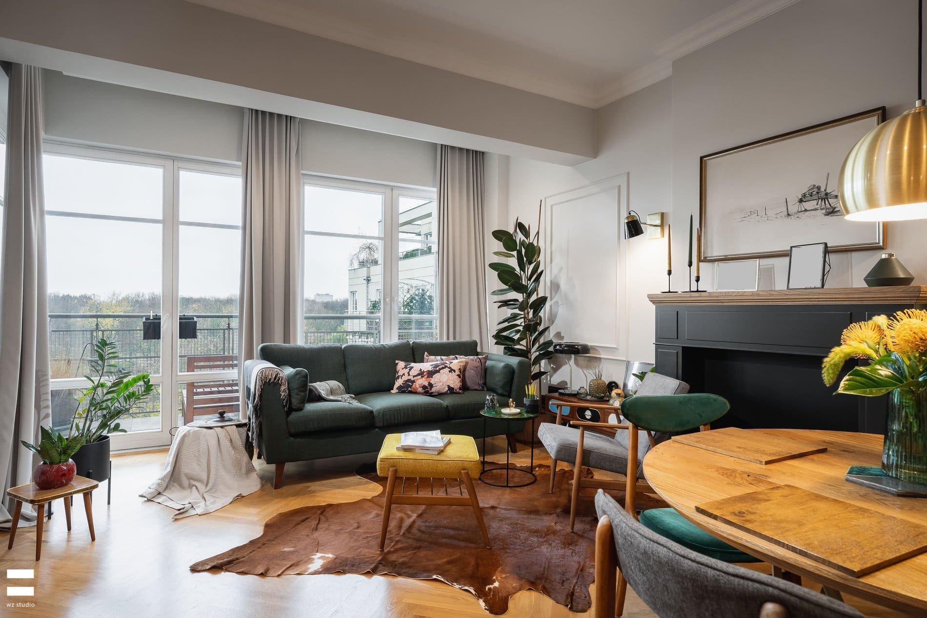 Nápaditý interiér ve stylu retro