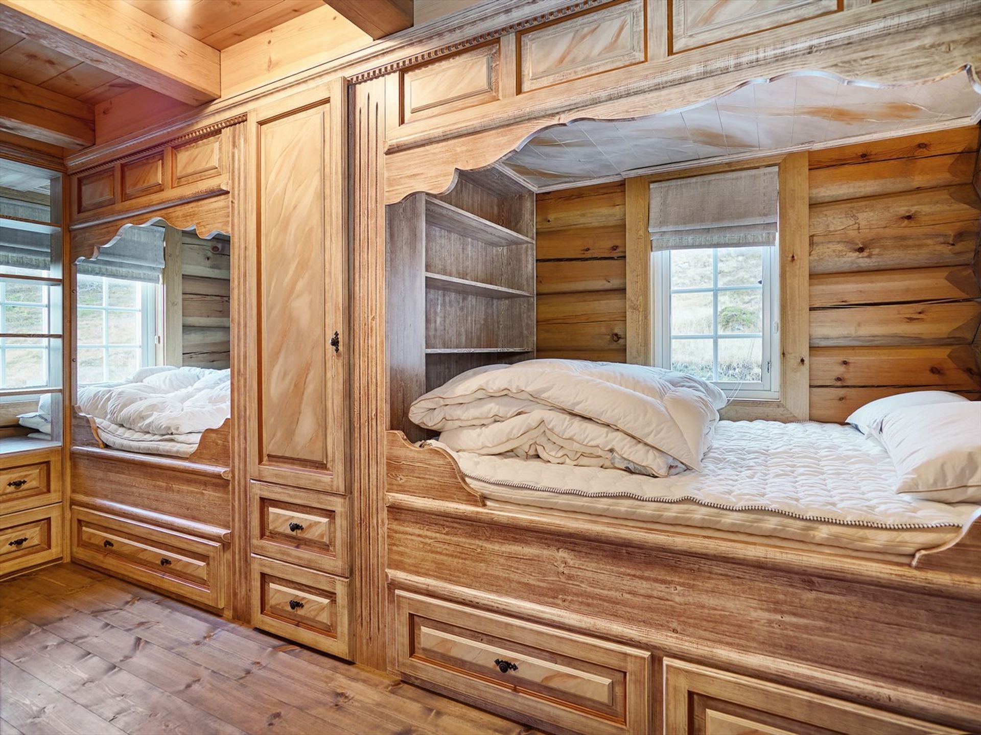 Norský srub s důrazem na řezbářskou práci