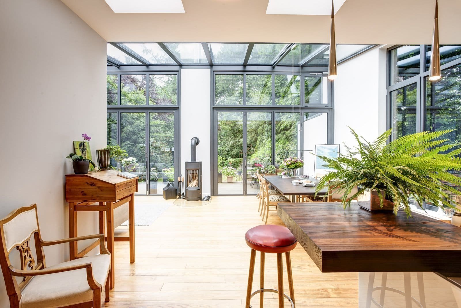 Nová zimní zahrada a koupelna pro rodinný dům