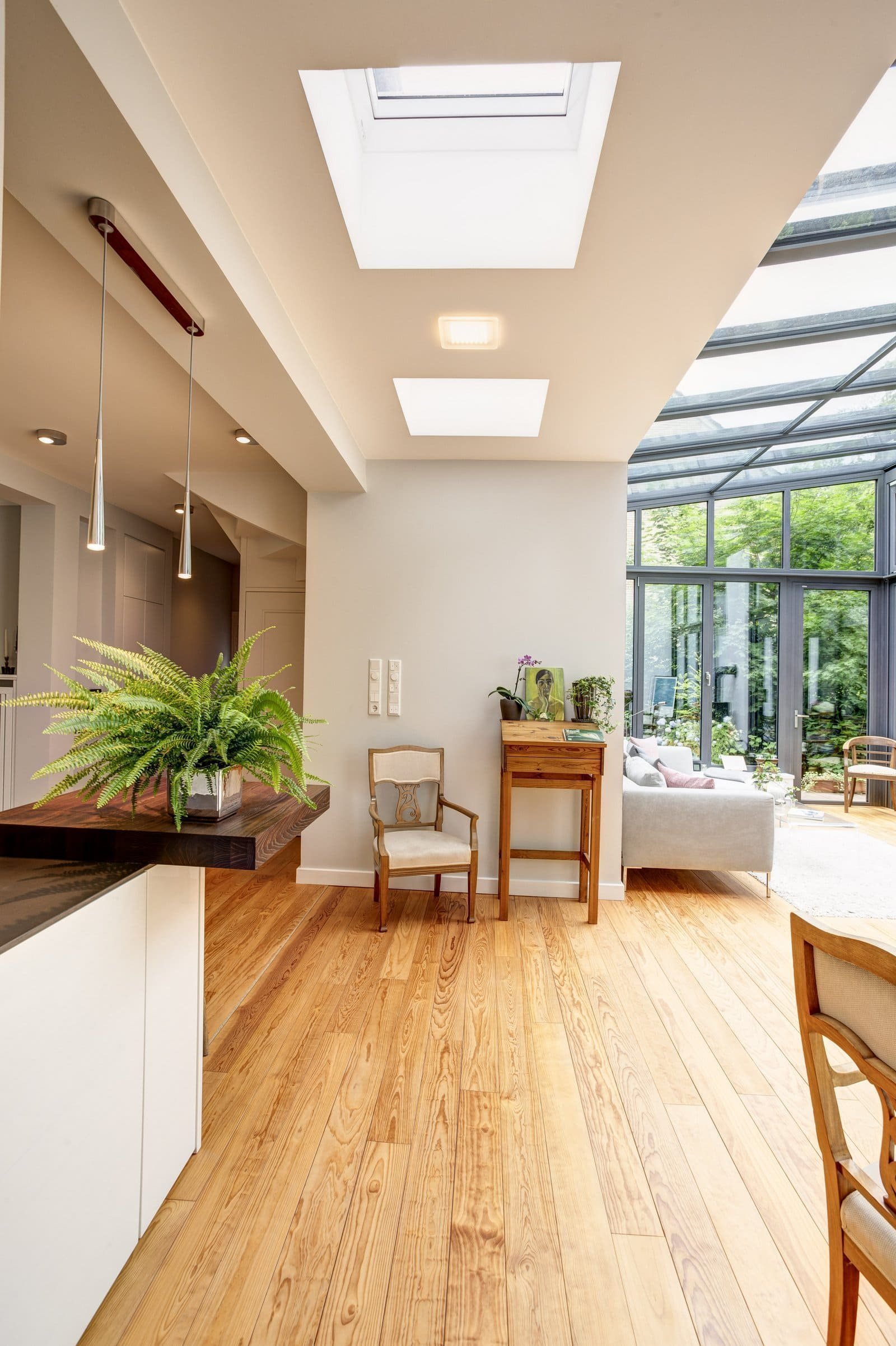 Nová zimní zahrada a koupelna pro rodinný dům