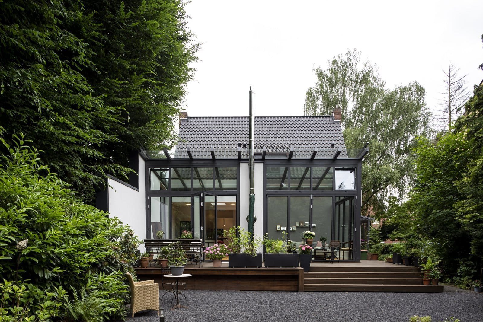 Nová zimní zahrada a koupelna pro rodinný dům