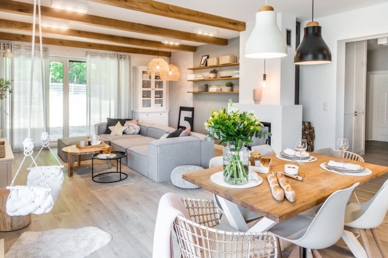 Nový domov v eklektickém stylu s nádechem Skandinávie