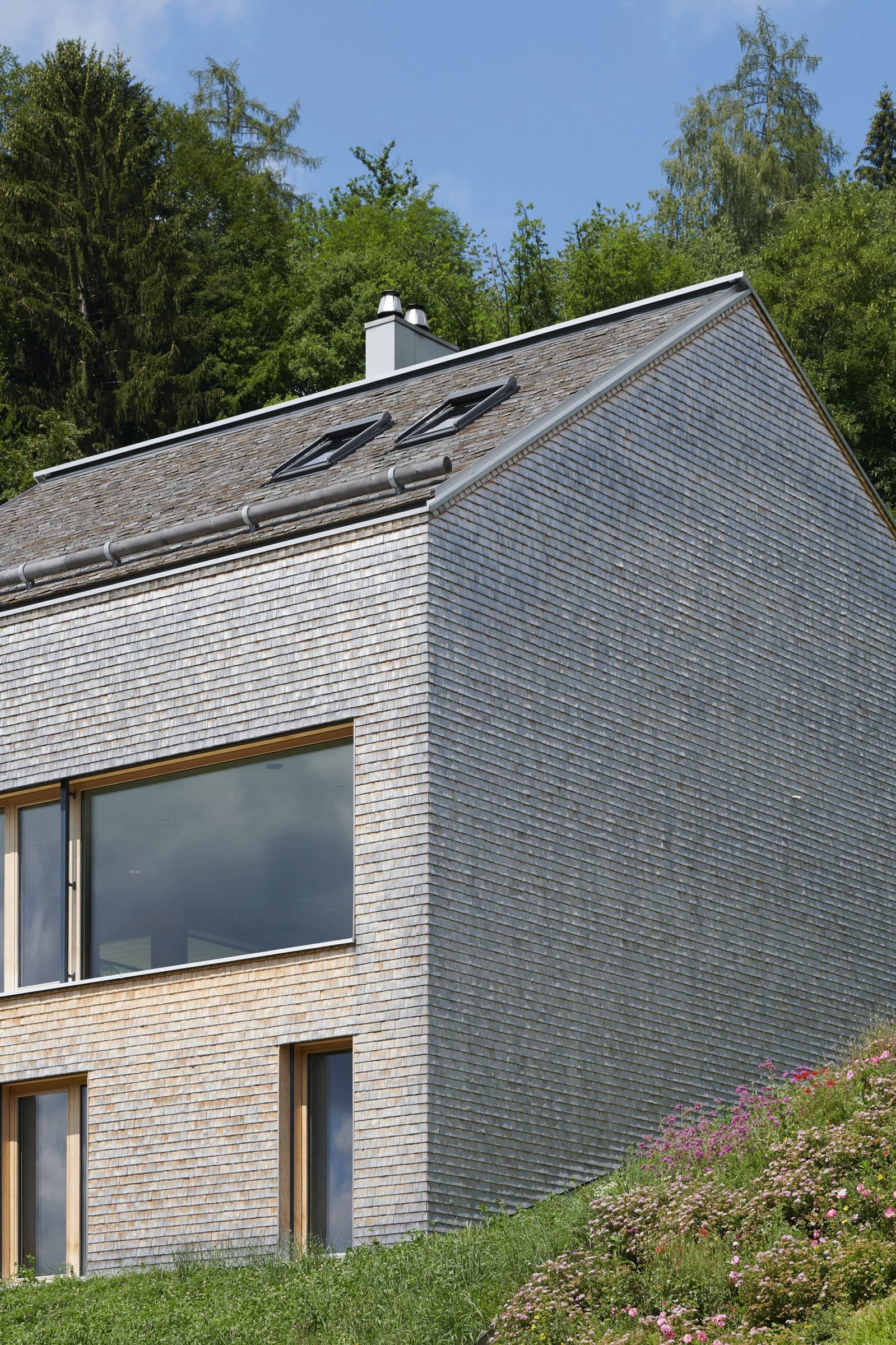 Pasivní rodinný dům ve strmém svahu