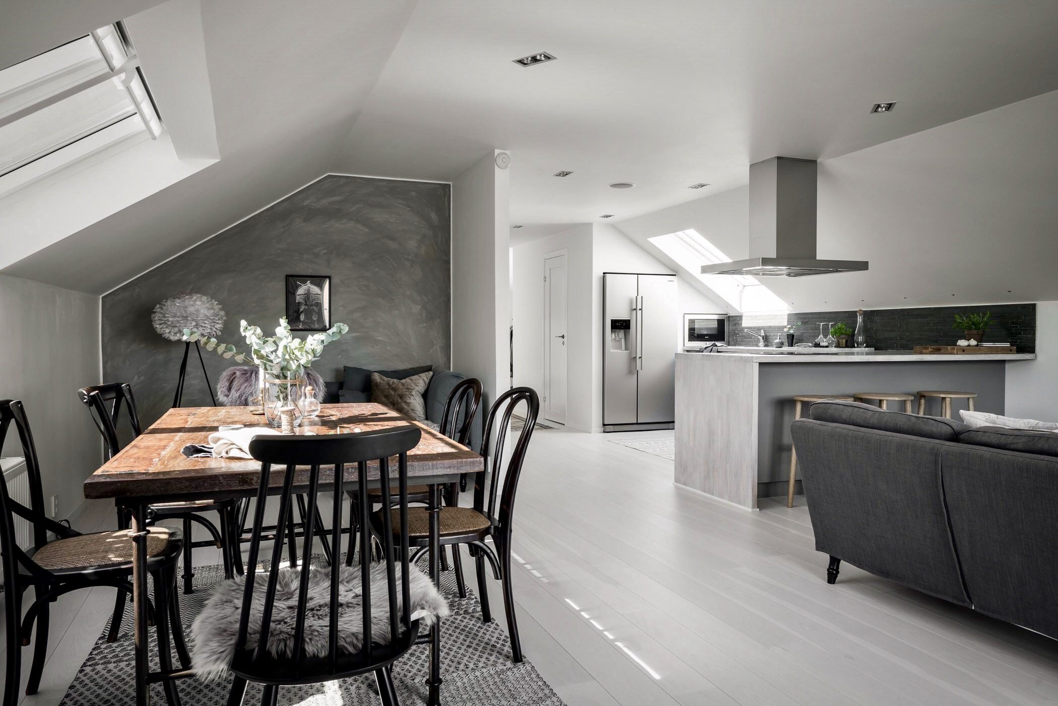 Podkrovní byt ze severu