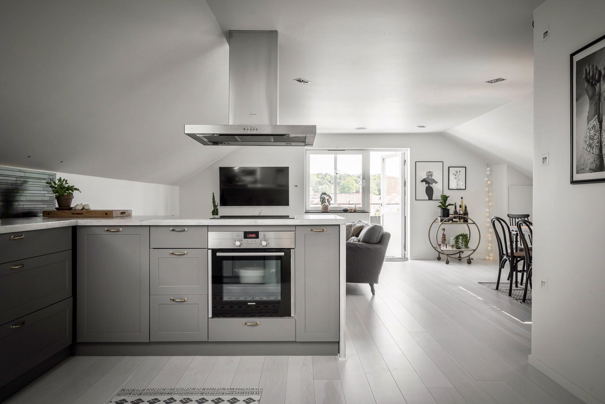 Podkrovní byt ze severu