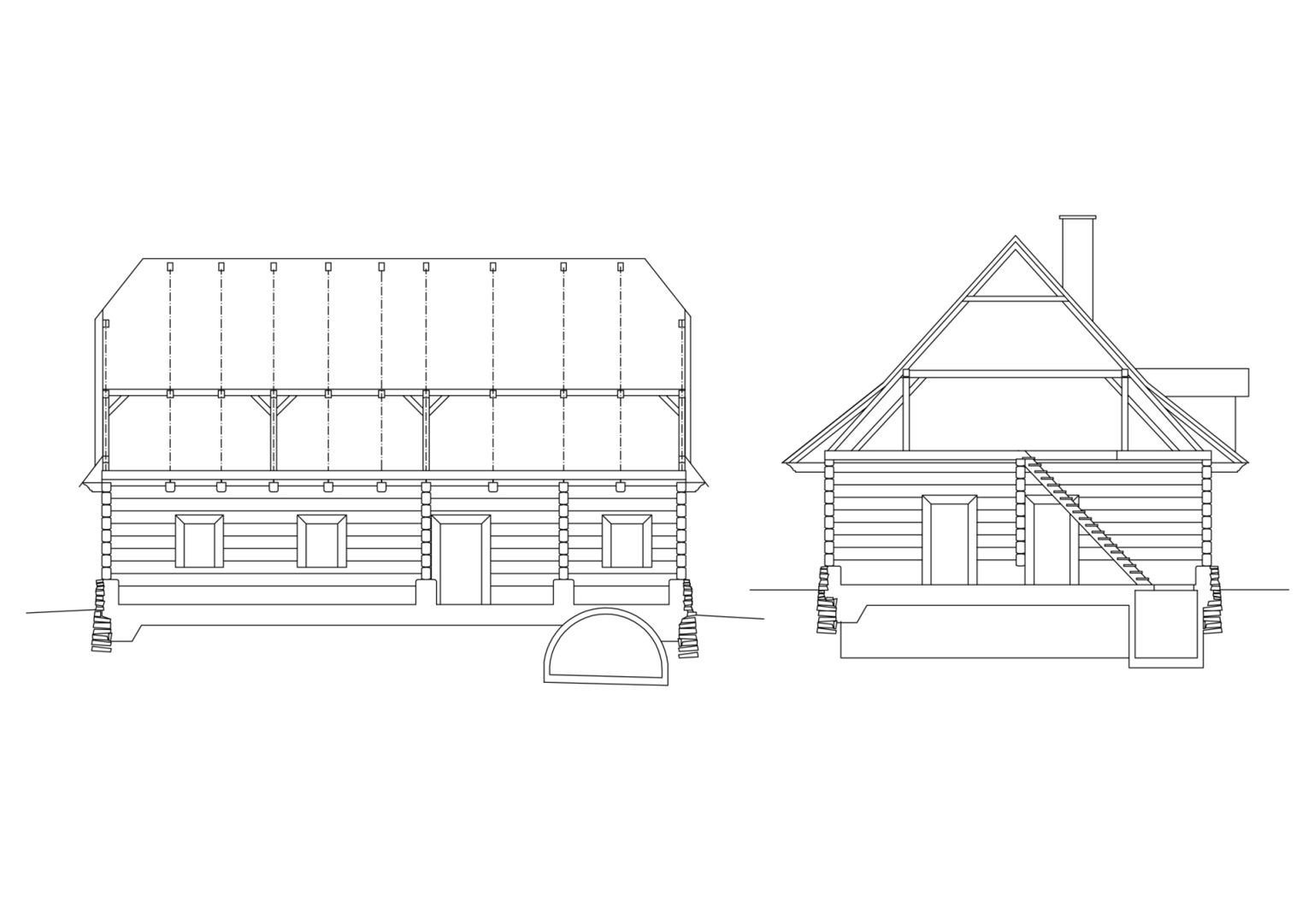 Rekonstrukce památkově chráněné roubenky z roku 1740