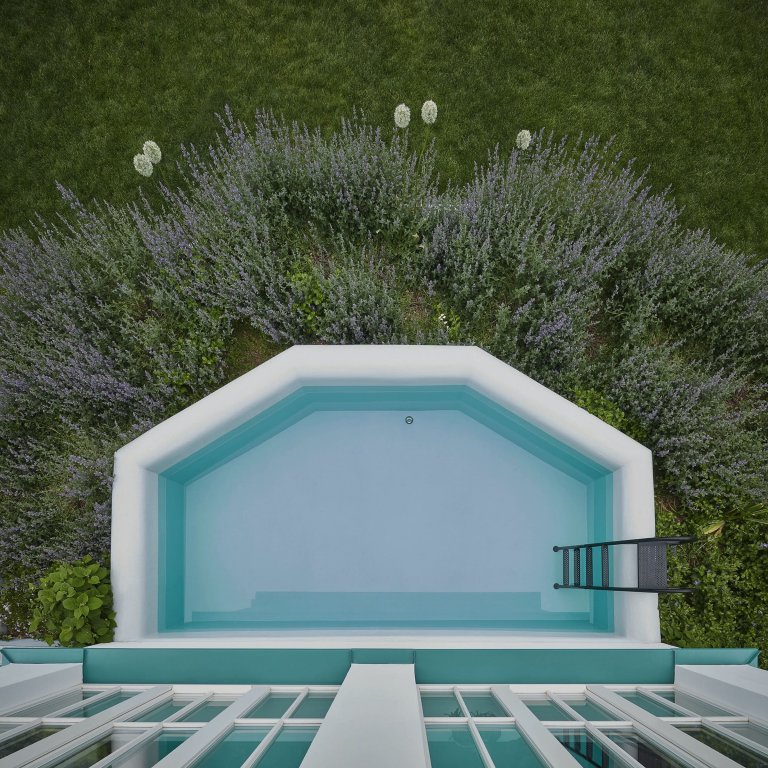 Rekonstrukce prvorepublikové vily s fontánou