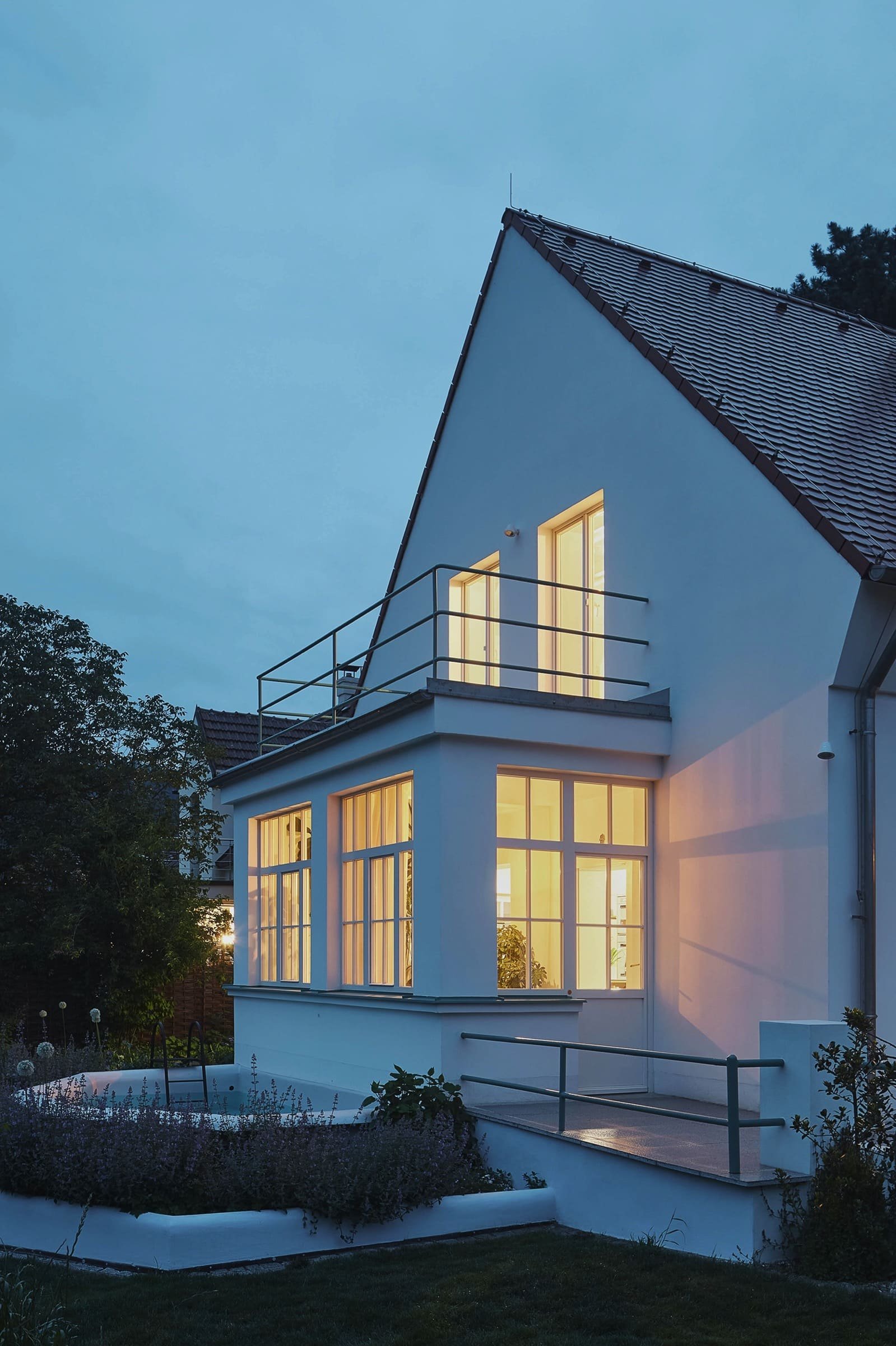 Rekonstrukce prvorepublikové vily s fontánou