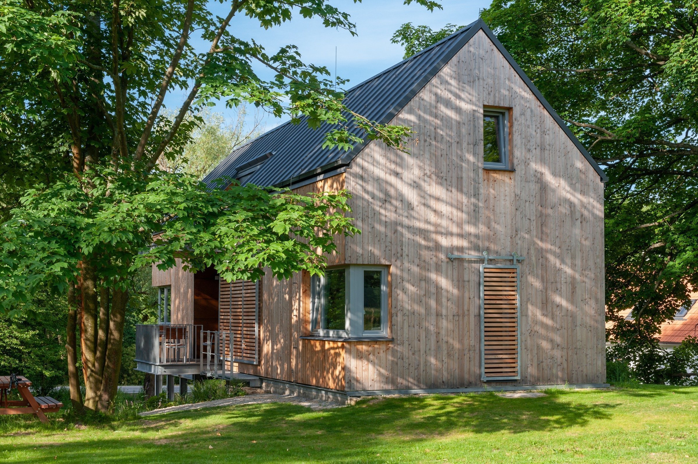 Rekreační dům s jezírkem v České Kanadě