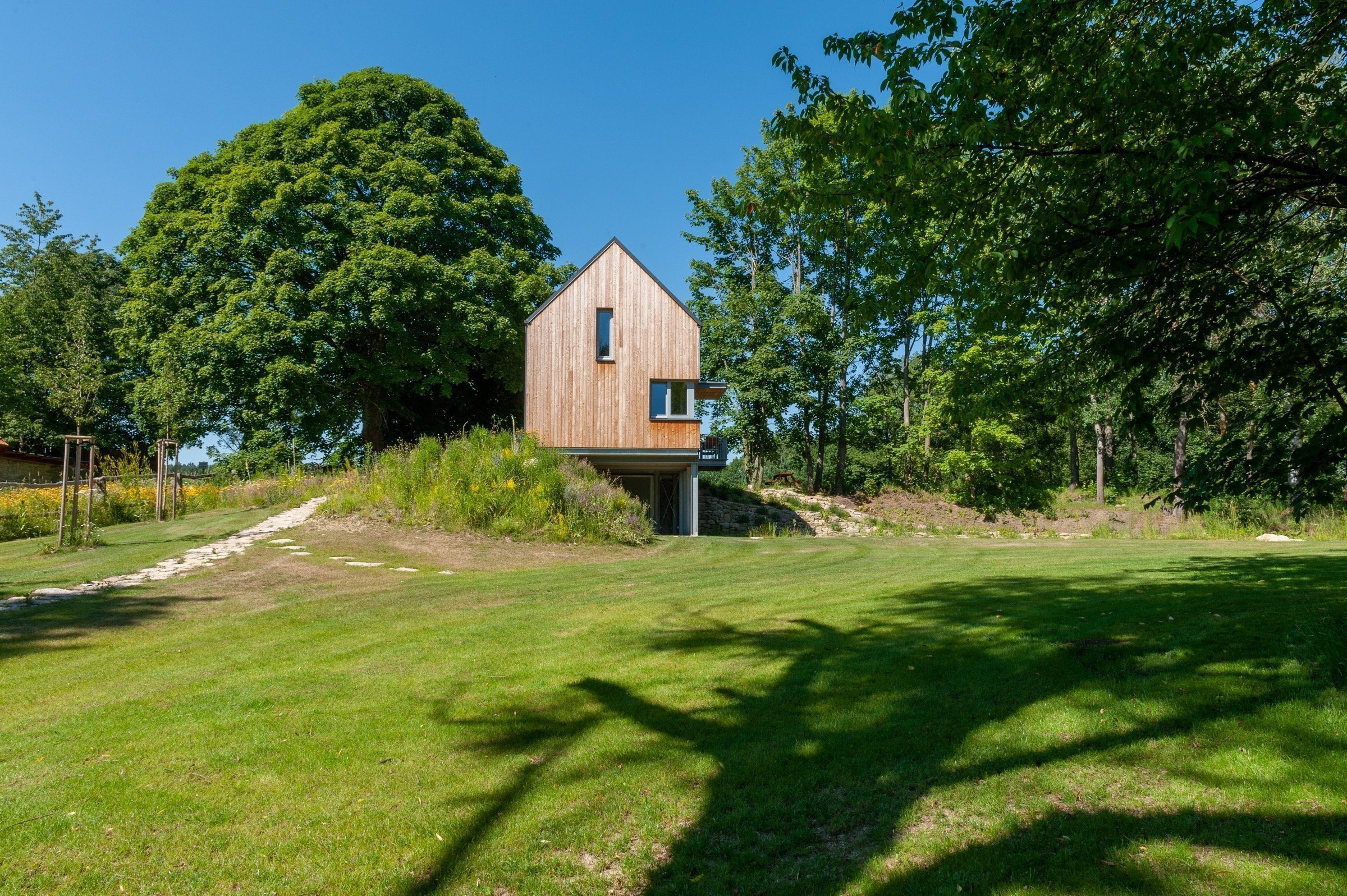 Rekreační dům s jezírkem v České Kanadě