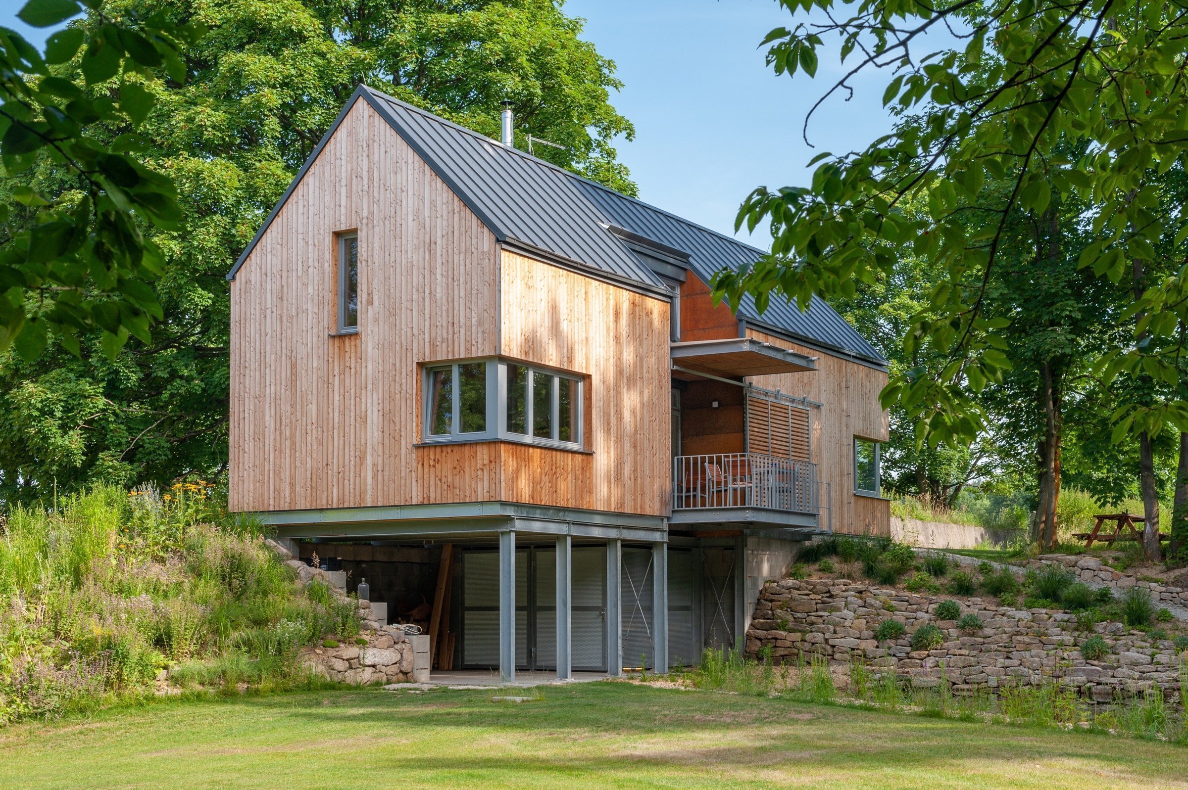 Rekreační dům s jezírkem v České Kanadě