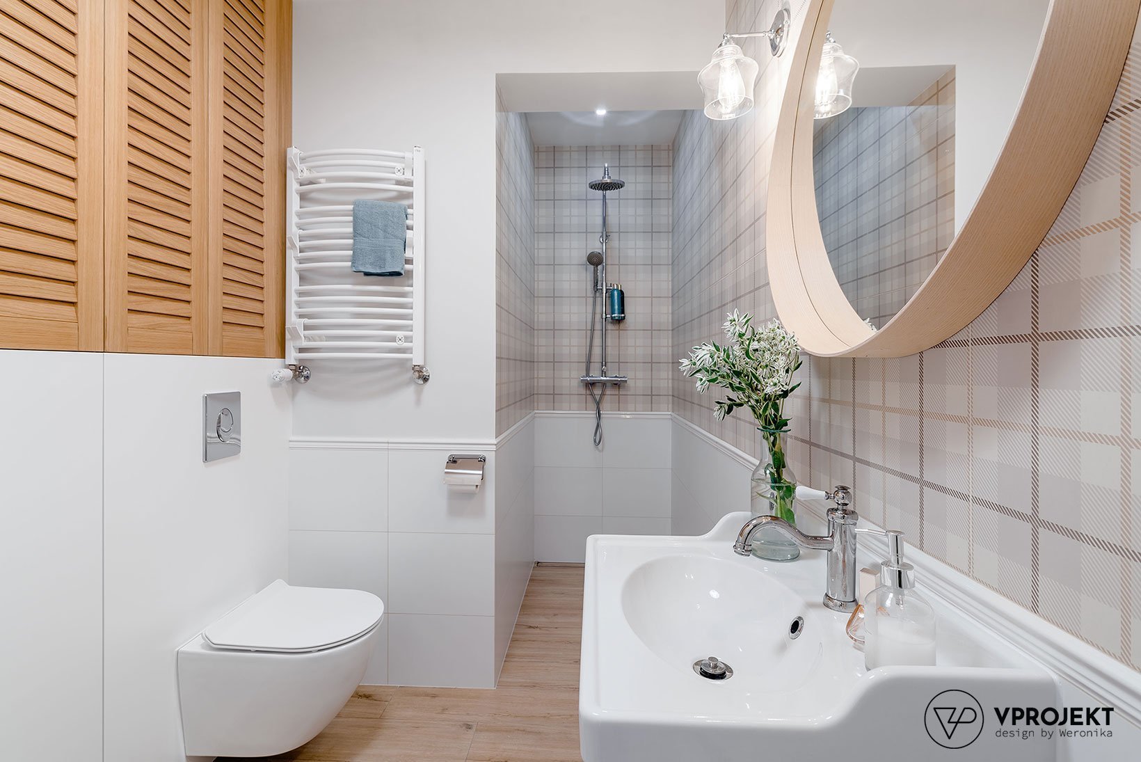 Rustikální interiér v bílé barvě