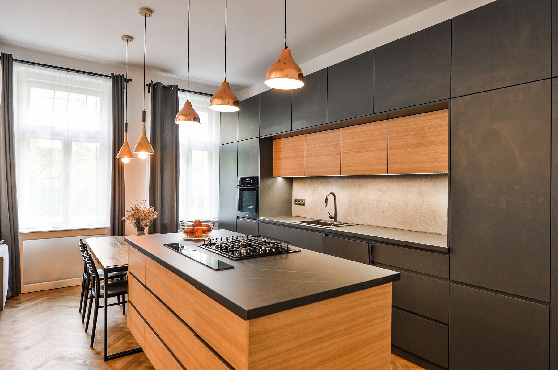 S citem rekonstruovaný vinohradský byt