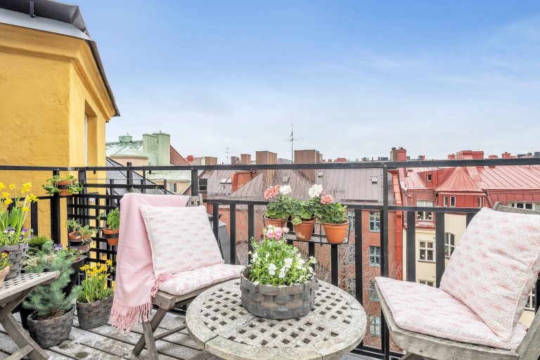 Skandinávské podkrovní bydlení