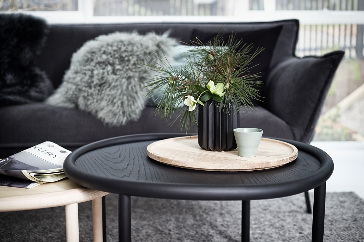 Skandinávský interiér v černobílé kombinaci