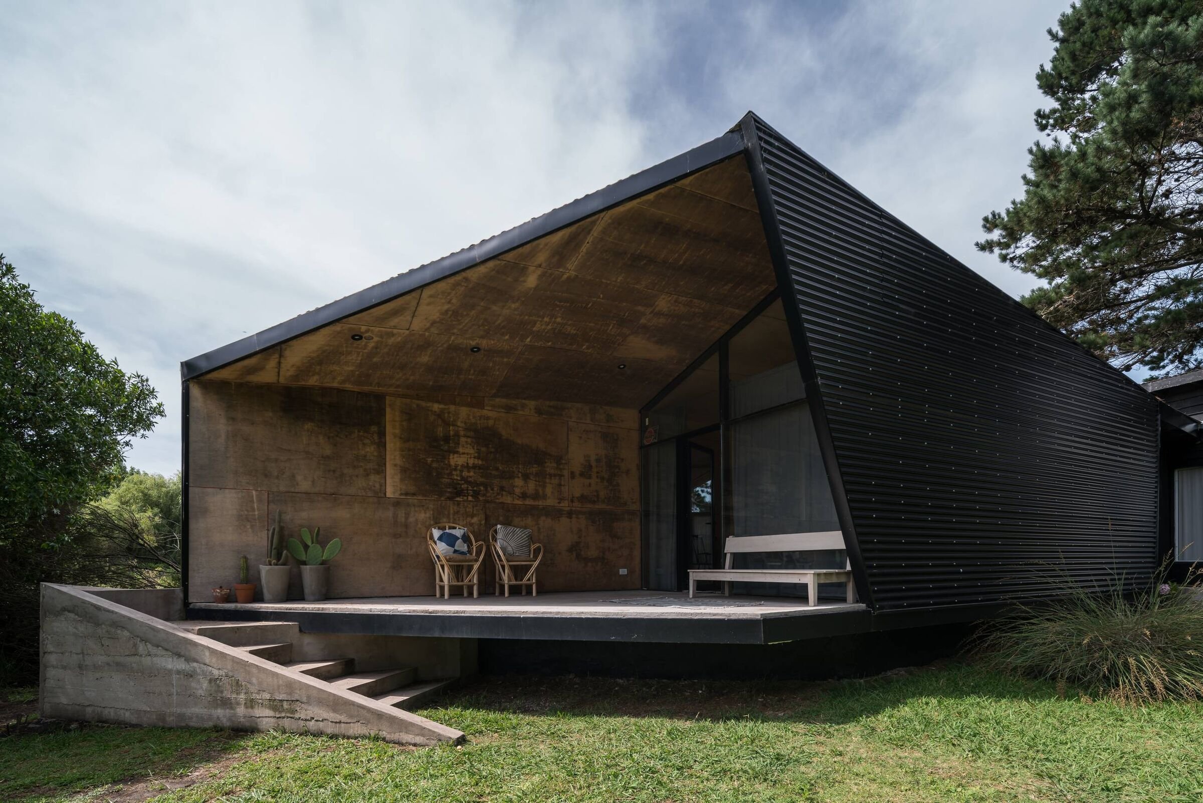 Stará chata v Argentině byla základem moderní transformace