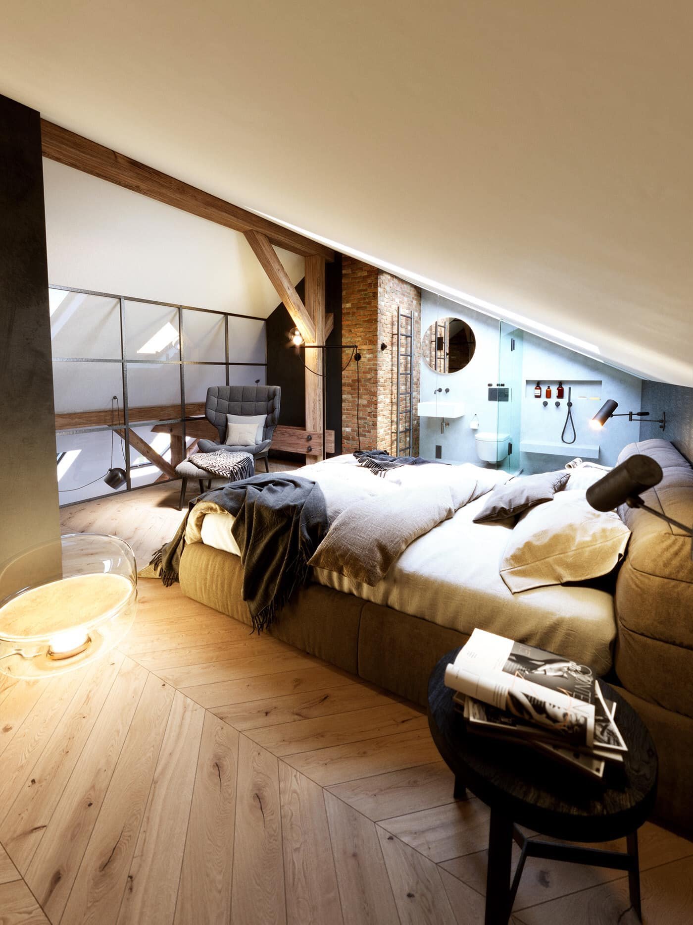 Tajemný podkrovní byt v Praze