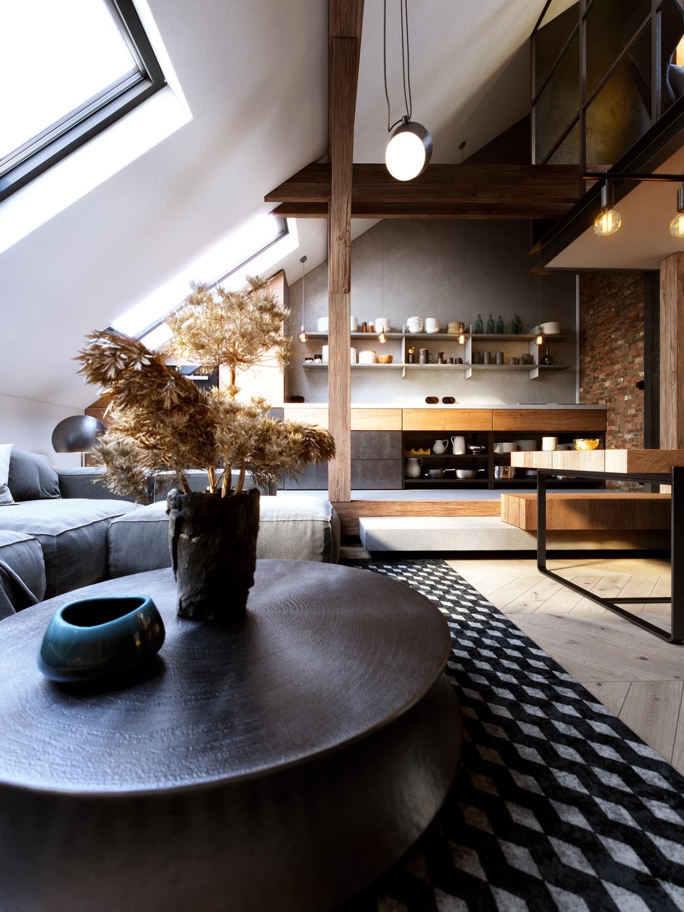 Tajemný podkrovní byt v Praze