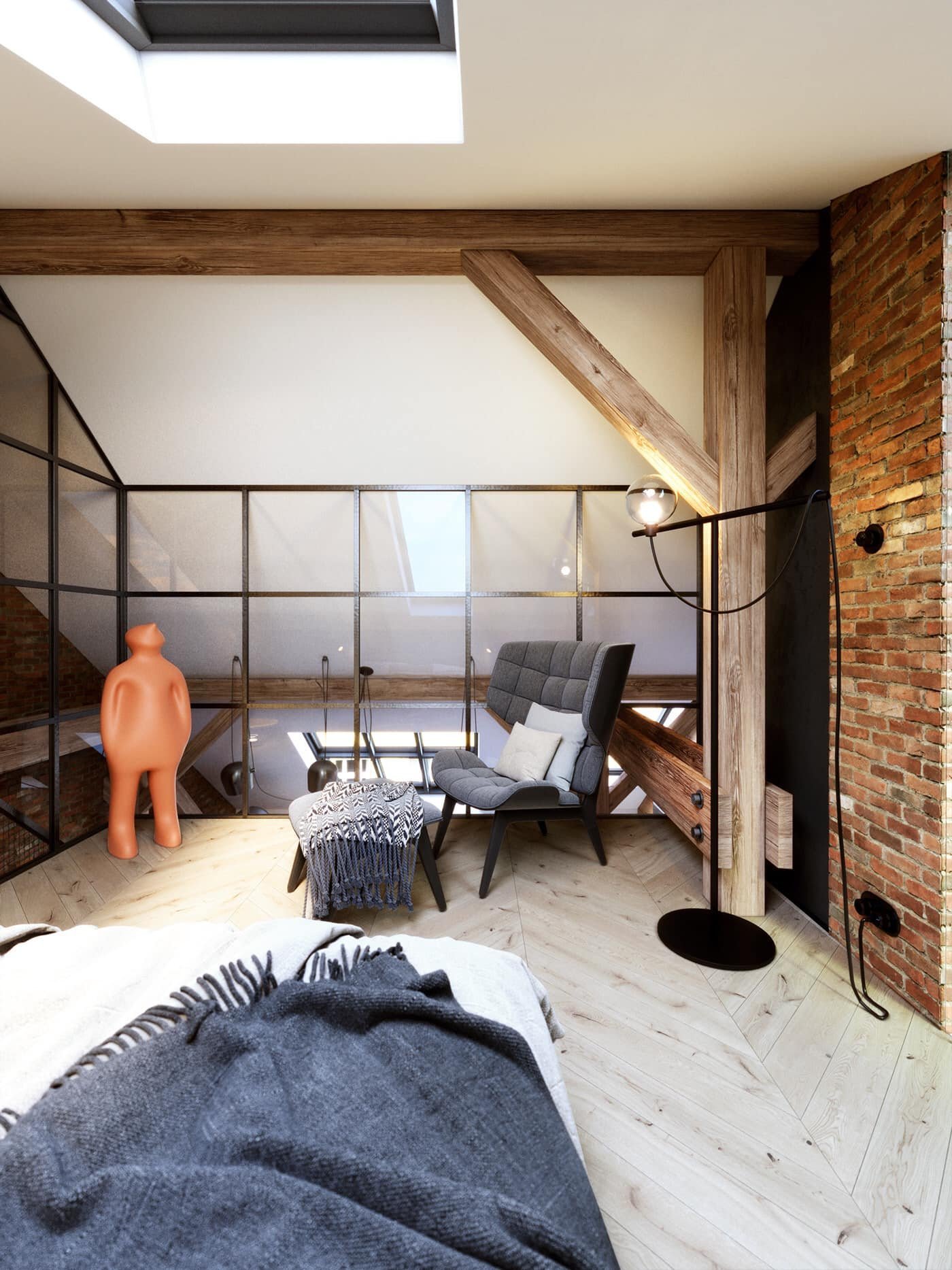 Tajemný podkrovní byt v Praze