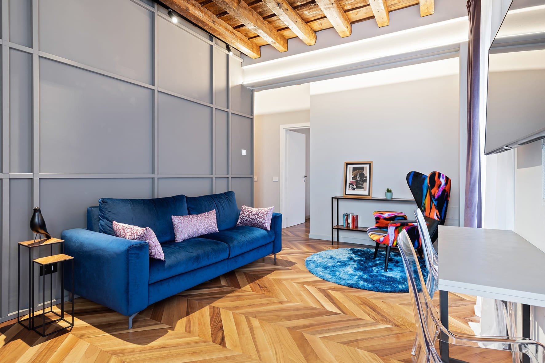 Výrazný byt eklektického stylu ve Veroně