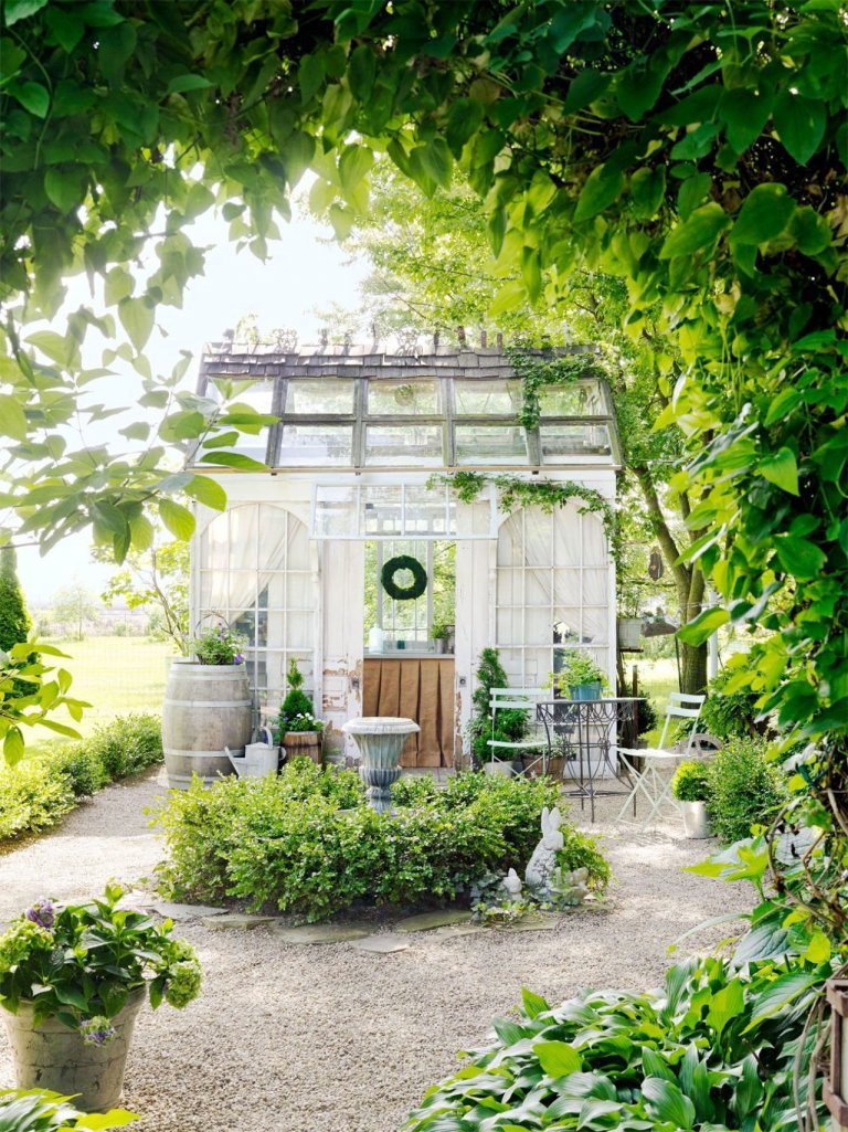 Zahradní domek jako dámské útočiště