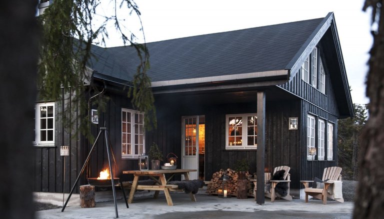Zrekonstruovaná dřevostavba v Norsku