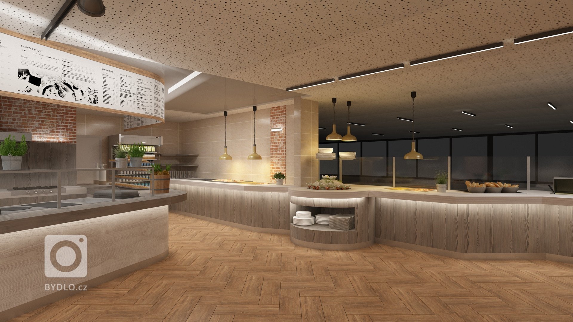 Aqualand Moravia se postupně převléká do přírodního a další fáze potkala i restauraci. Místo původní oranžové verze se žlutou podlahou jsem navrhl použití…