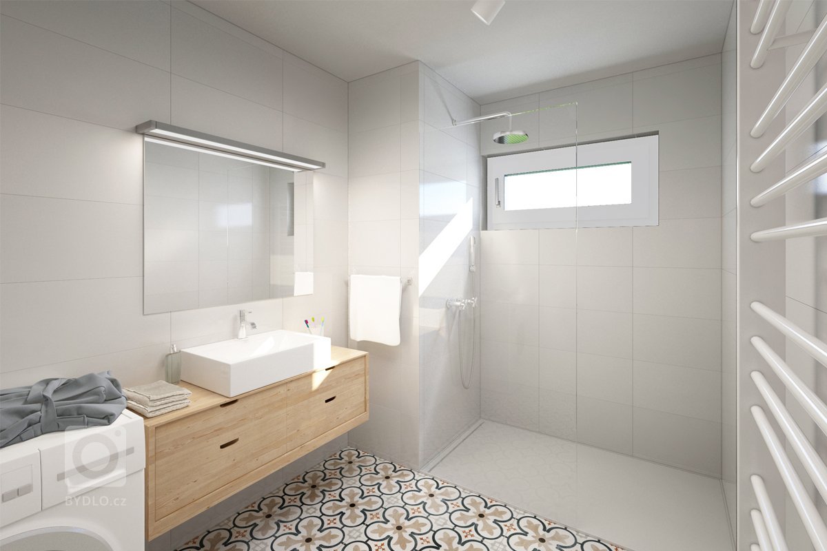 Interiér laděný do přírodních tónů, kde je využito dřeva a&nbsp;betonové stěrky. K&nbsp;materiálům je doladěn kompletně celý interiér. Hlavní dominantou je…