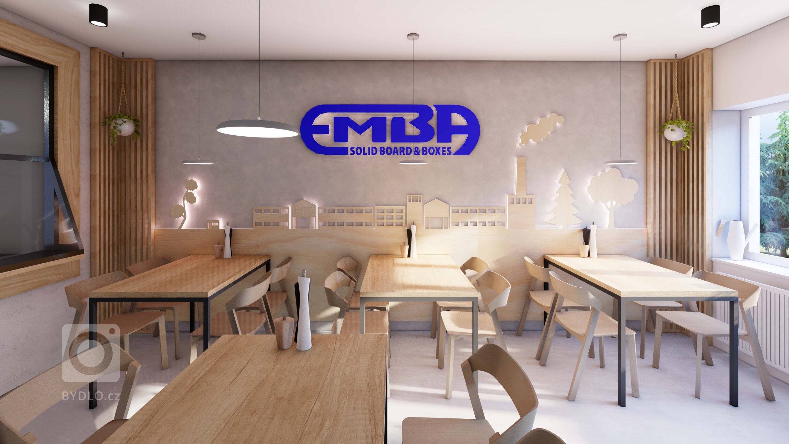 Jídelna společnosti Emba v&nbsp;Pasekách nad Jizerou je navrhnuta v&nbsp;univerzálním designu pro prostor, který má vyhovovat vedení i&nbsp;zaměstnancům. Pro…