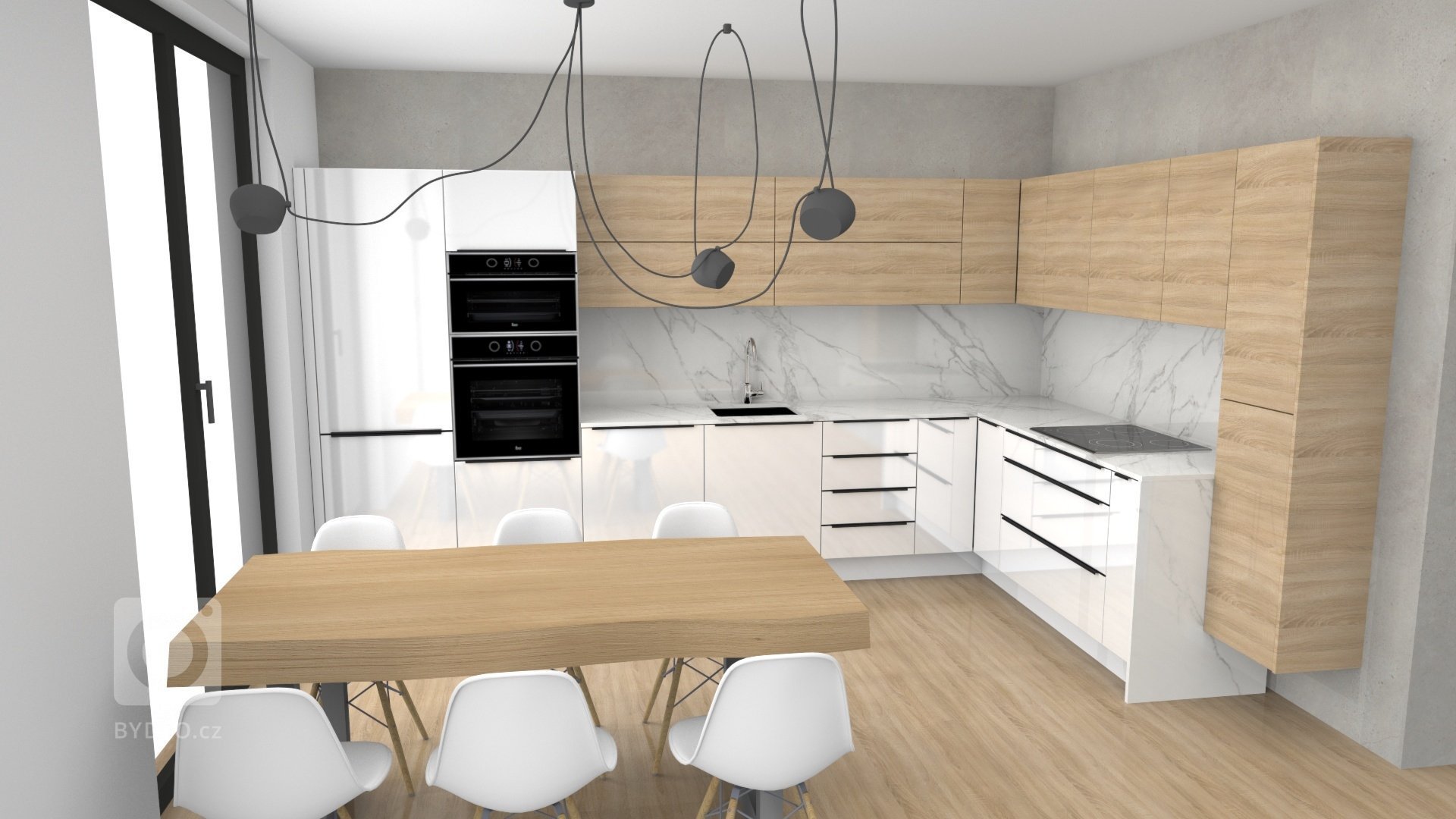 vizualizace kuchyňských linek