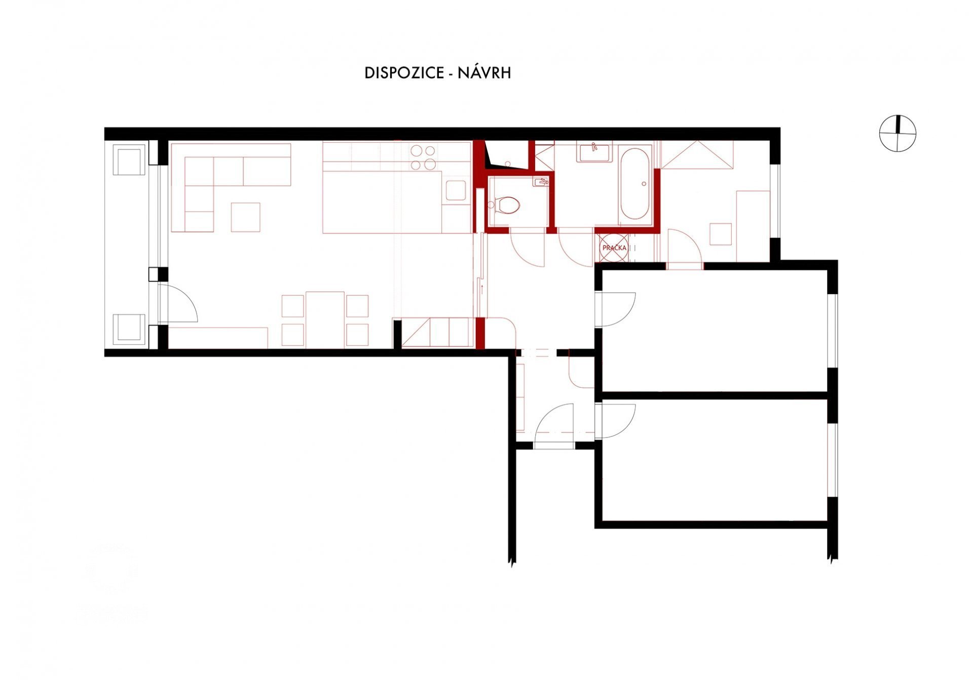 Předmětem stavebních úprav byl třípokojový byt v&nbsp;panelovém domě v&nbsp;Praze-Chodově. Zadáním bylo vytvoření moderního světlého interiéru a upravení…