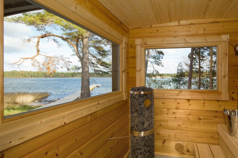 Saunování zpříjemňují úchvatné výhledy do přírody