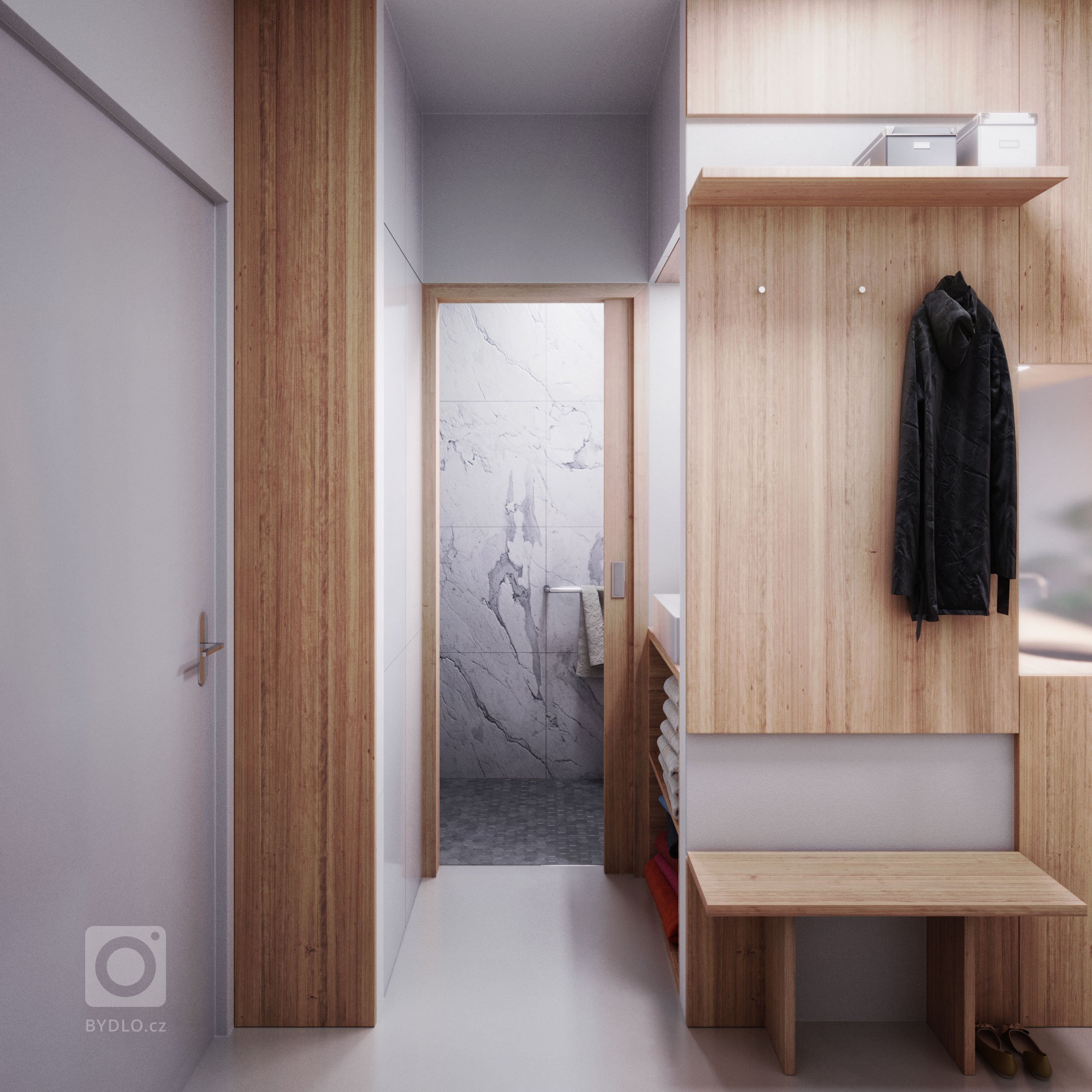 Celý prostor bytu má užitnou plochu 19 metrů čtverečních. Do něj jsem zasadila všechny místnosti potřebné pro každodenní život. Interiér se zakládá na principu…