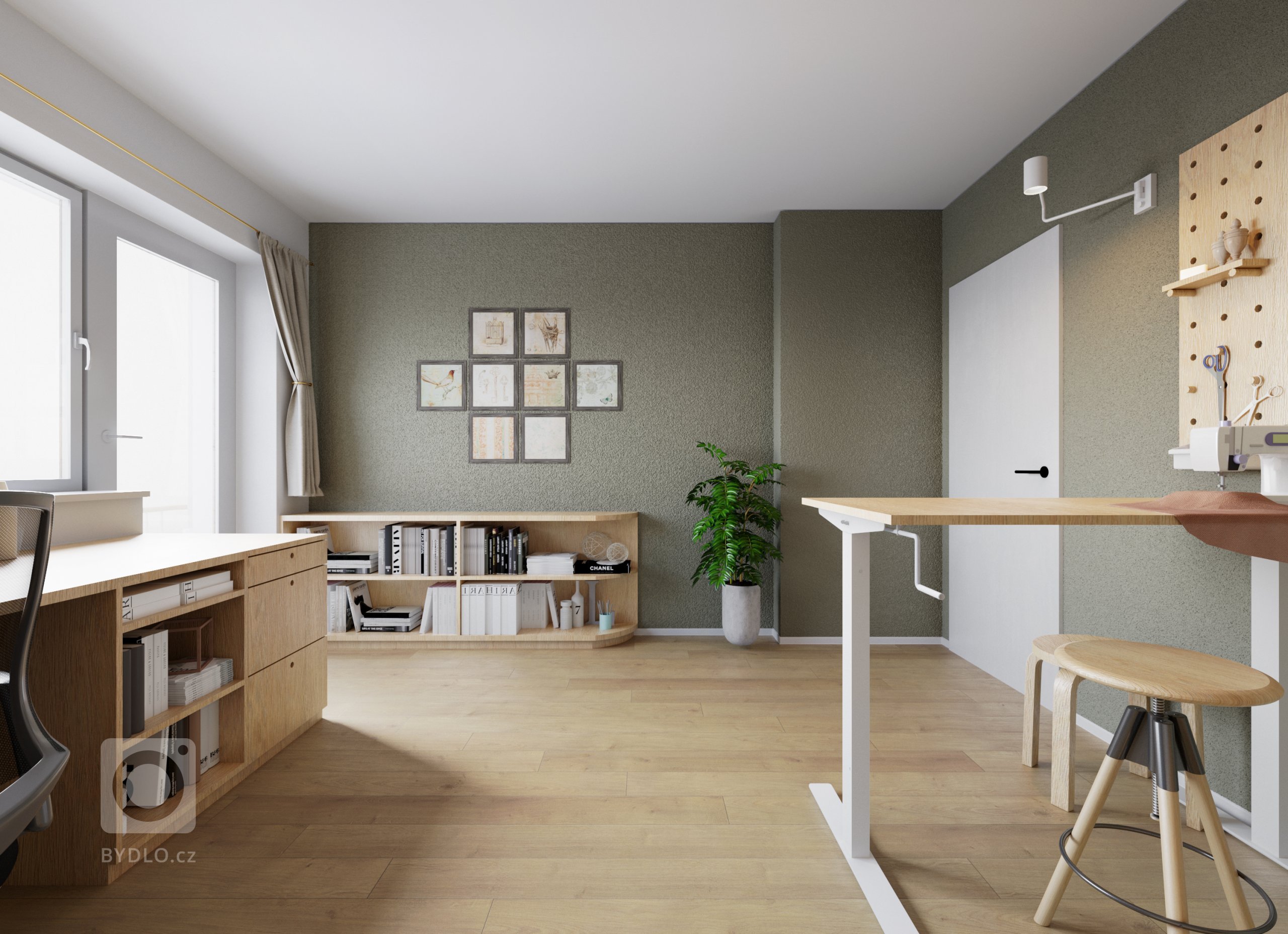 Dvoupodlažní rodinný dům si po delším čase vyžaduje interiérovou obnovu kvůli novým požadavkům rostoucích dětí a práce rodičů z domova. Přáním klientů bylo…