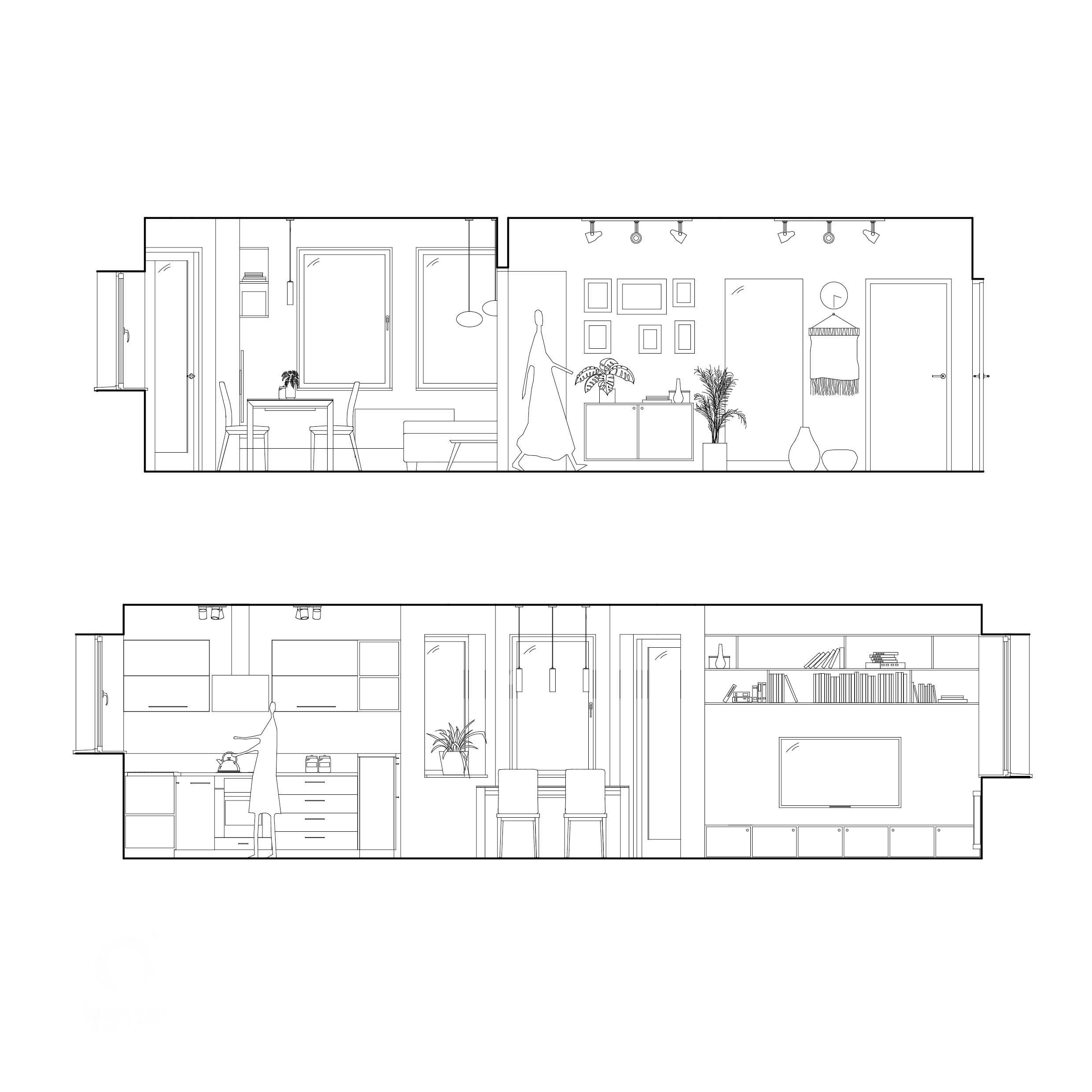 Dvoupodlažní rodinný dům si po delším čase vyžaduje interiérovou obnovu kvůli novým požadavkům rostoucích dětí a práce rodičů z domova. Přáním klientů bylo…
