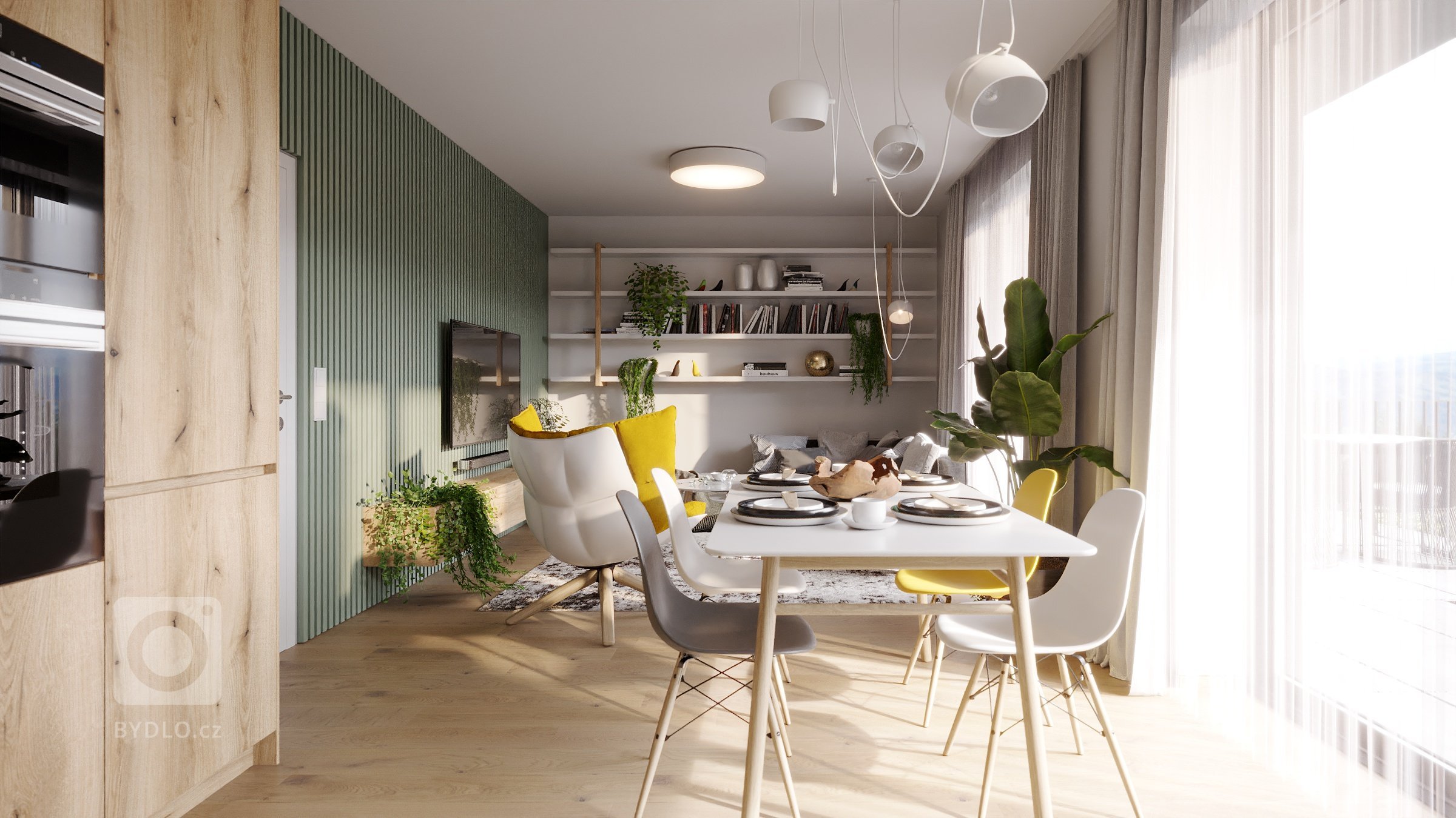 Pro developerský projekt bytového domu v Kostelci nad Černými lesy jsme vytvořili&nbsp;možnosti&nbsp;vzhledu bytů. Jeden z přístupů je v přírodním stylu se…