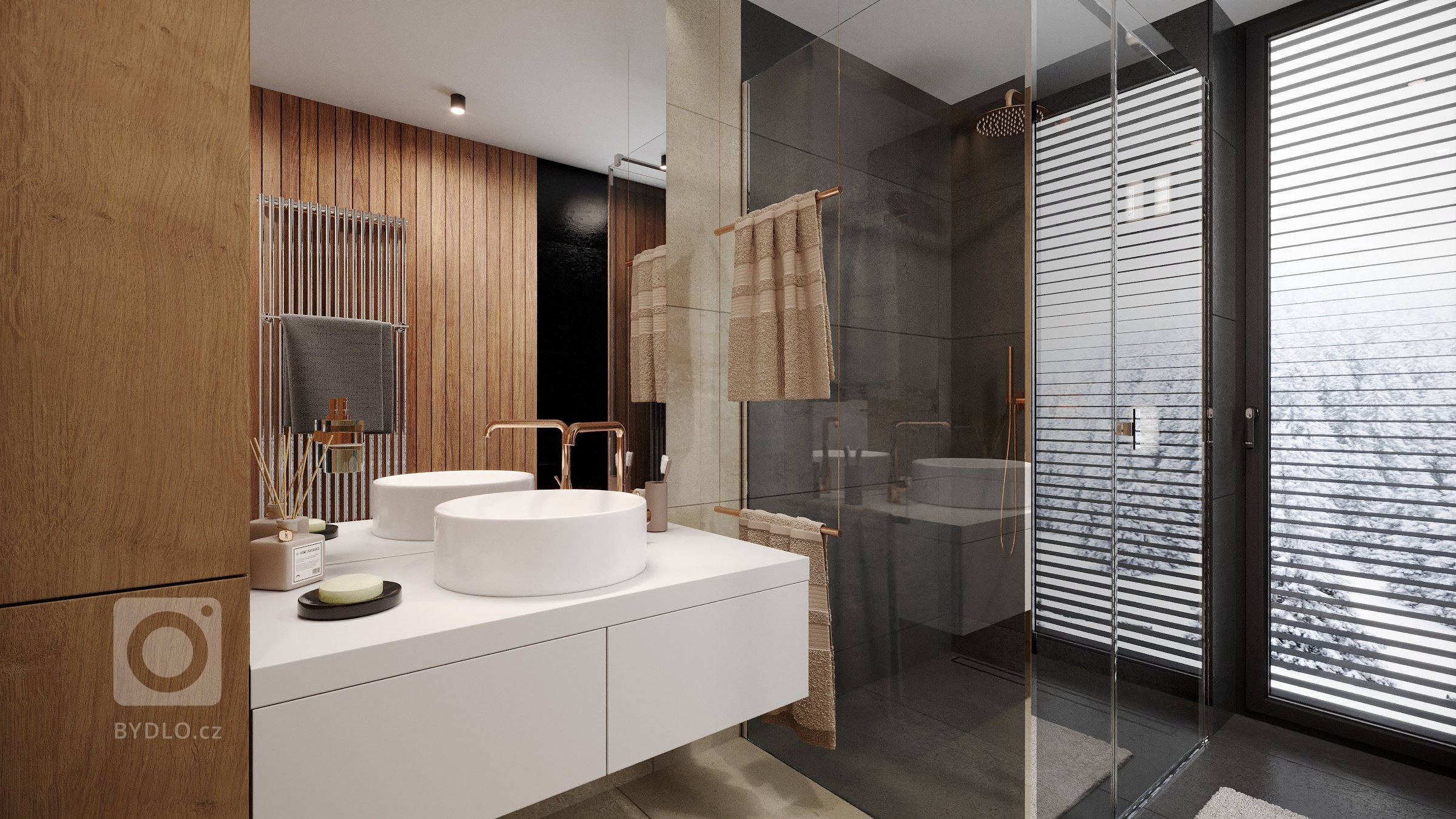 Pro developerský projekt apartmánového domu v Harrachově jsme navrhli možné podoby interiérů. Základem všech interiérů jsou bílé dveře a antracitová okna.
…