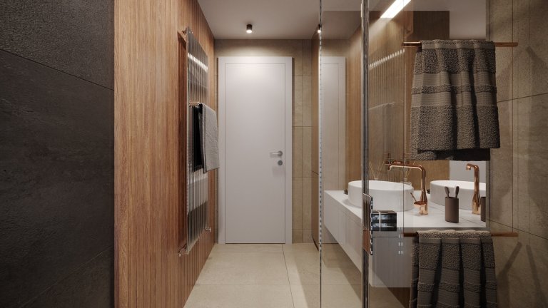 Pro developerský projekt apartmánového domu v Harrachově jsme navrhli možné podoby interiérů. Základem všech interiérů jsou bílé dveře a antracitová okna.
…