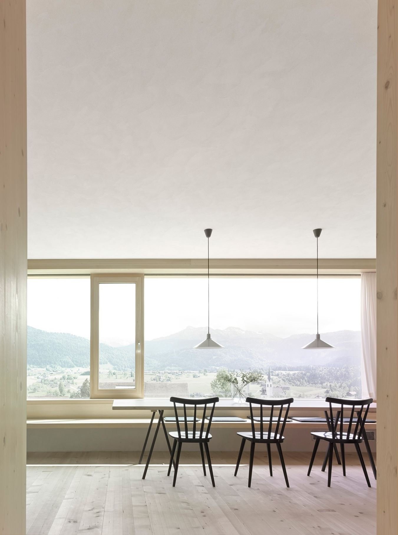 Dřevostavba v rakouských horách