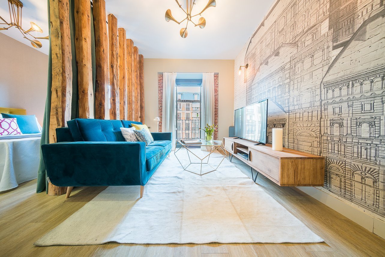 Praktická garsonka v městském stylu