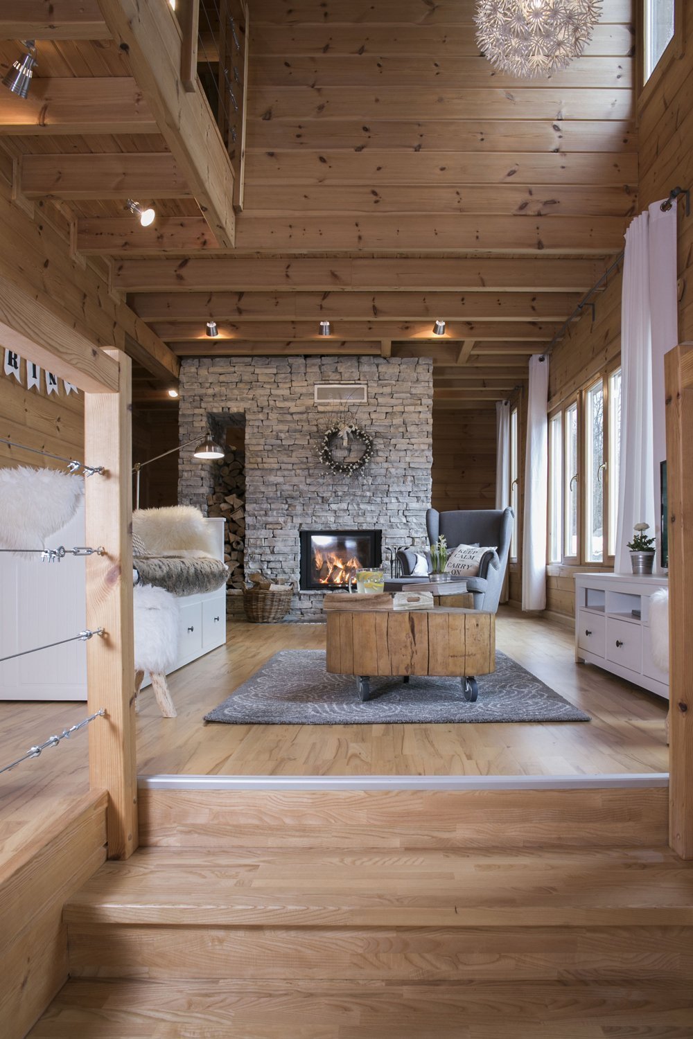 Romantika krbu v dřevostavbě?