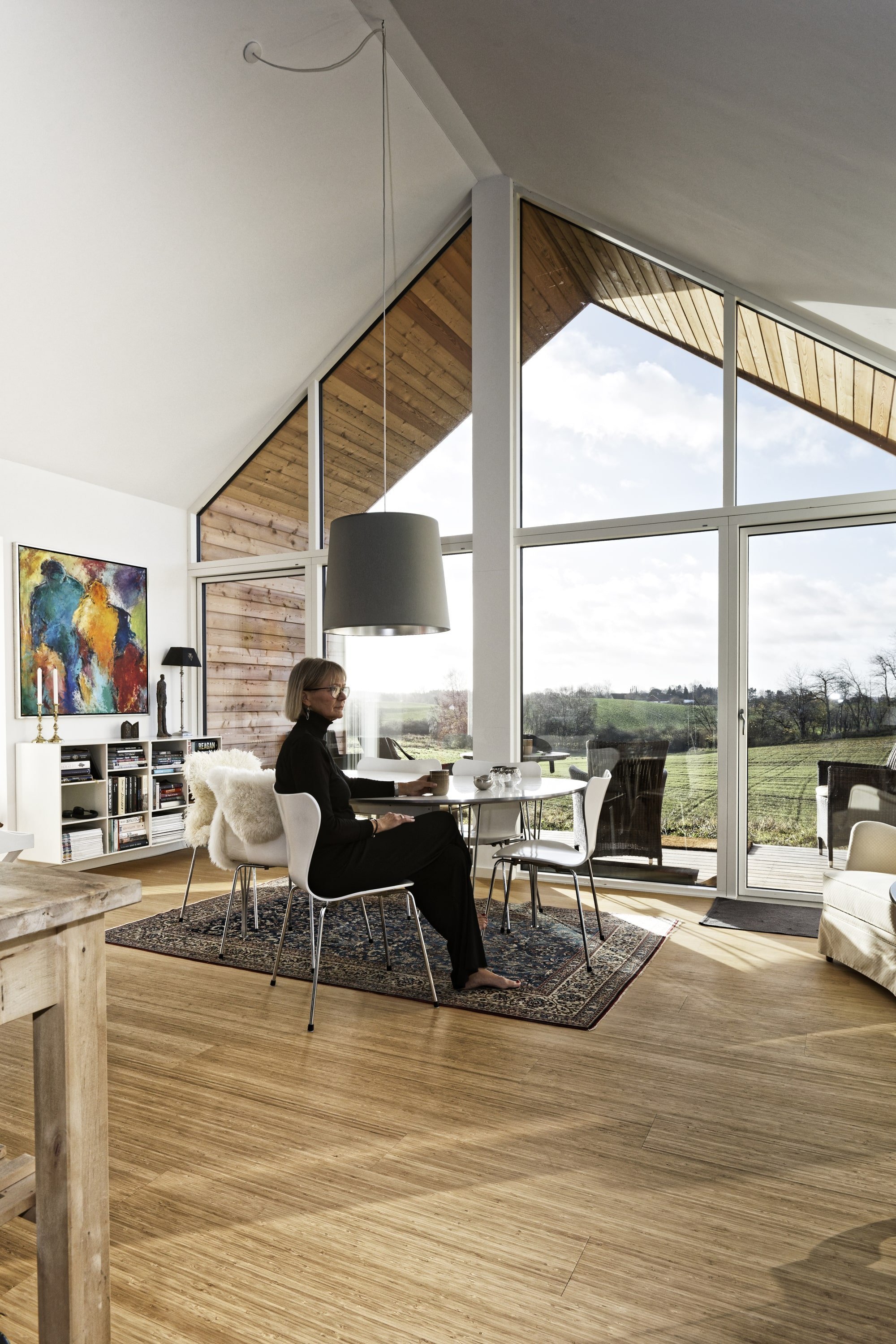 Dům s fasádou z cihlových šindelů