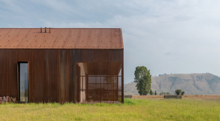 Moderní dům inspirovaný stodolou