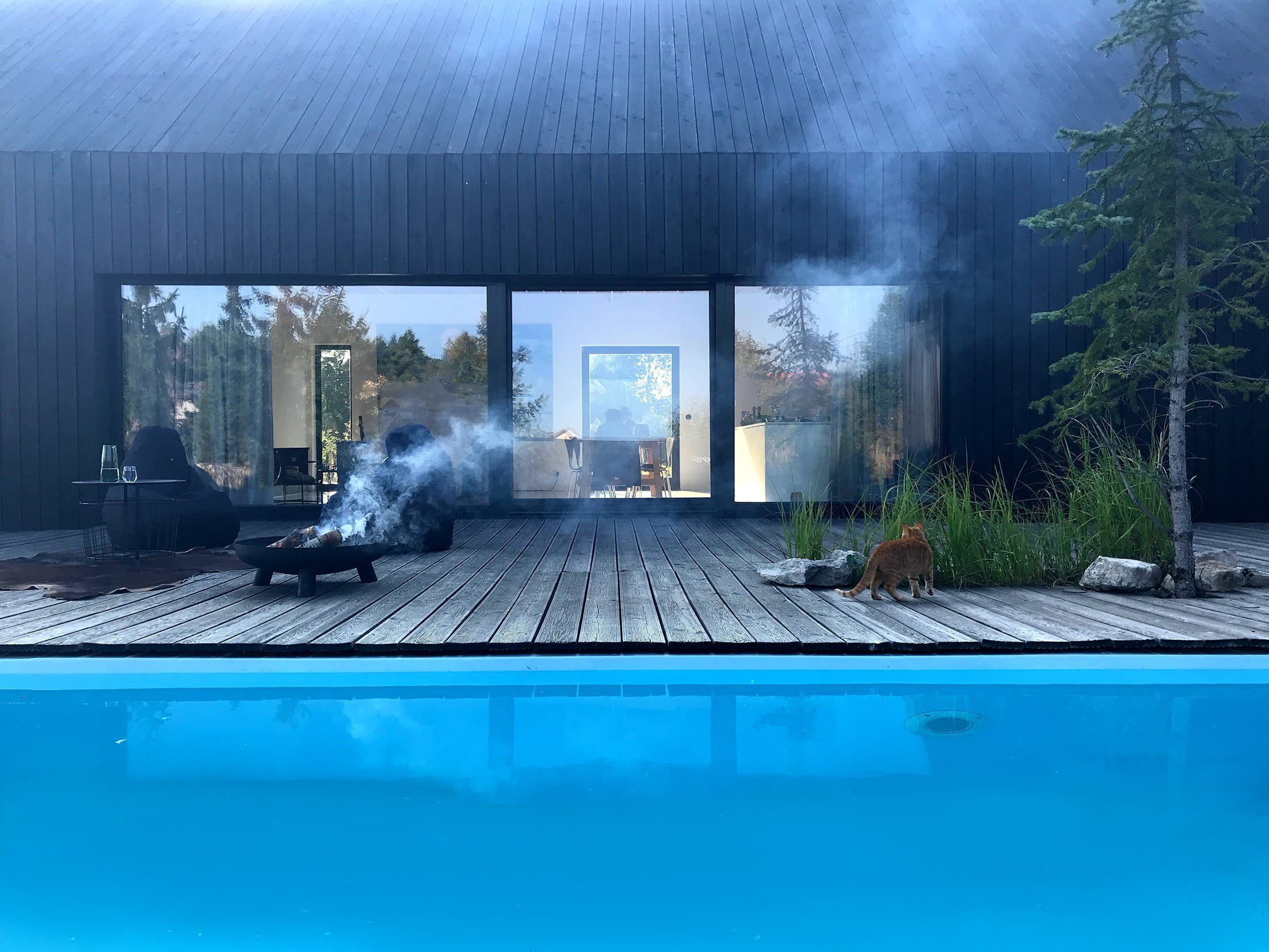 Moderní stodola na venkově