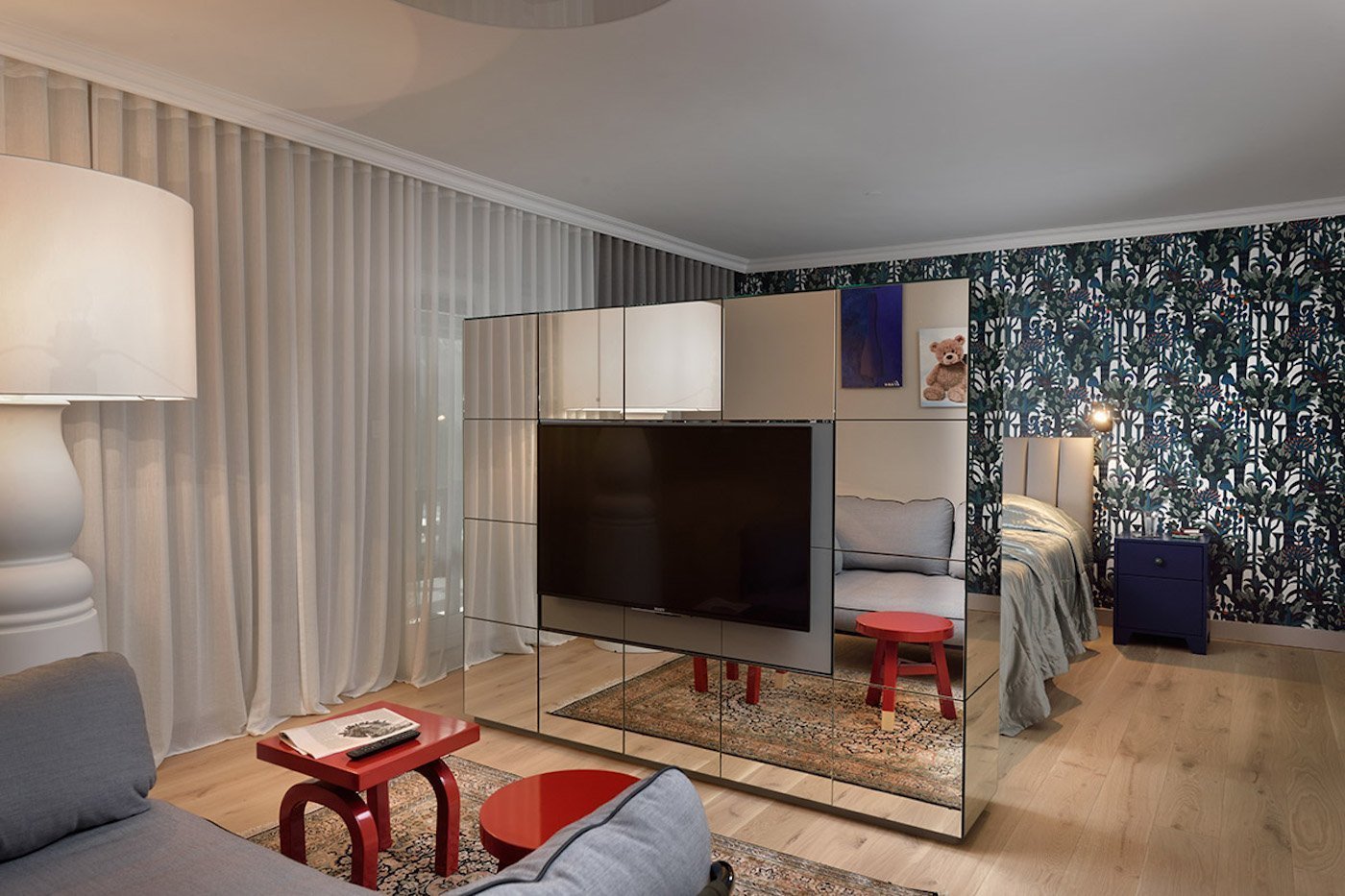 Odvážný eklektický interiér rodinného domu