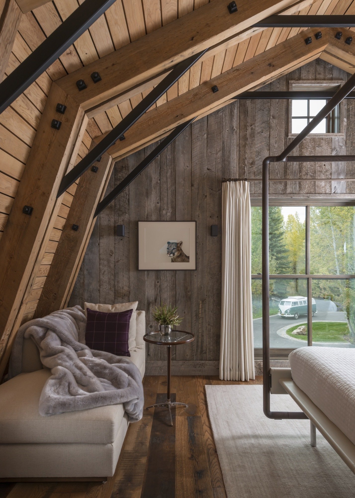 Rustikální stodola v moderním retro stylu