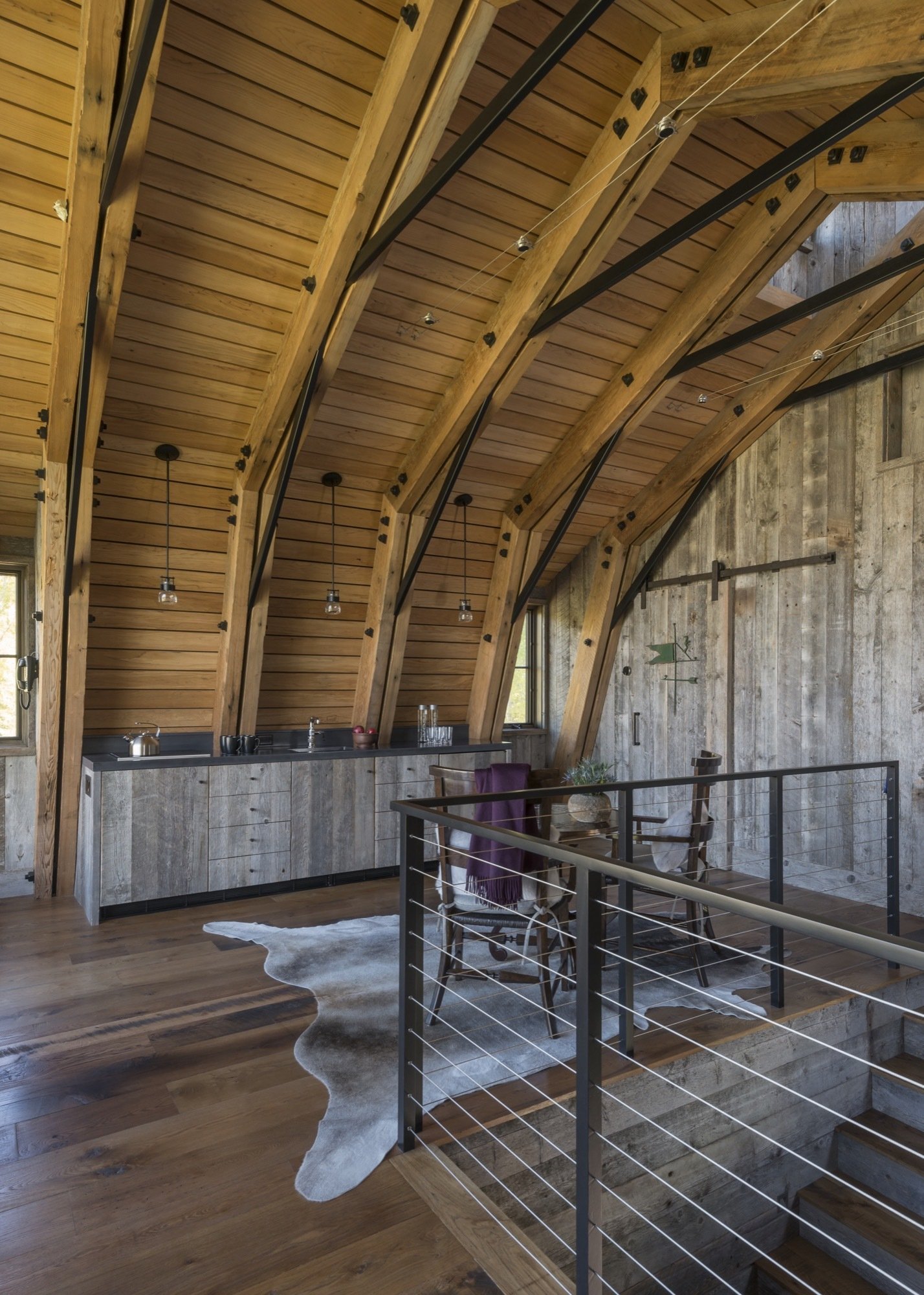 Rustikální stodola v moderním retro stylu