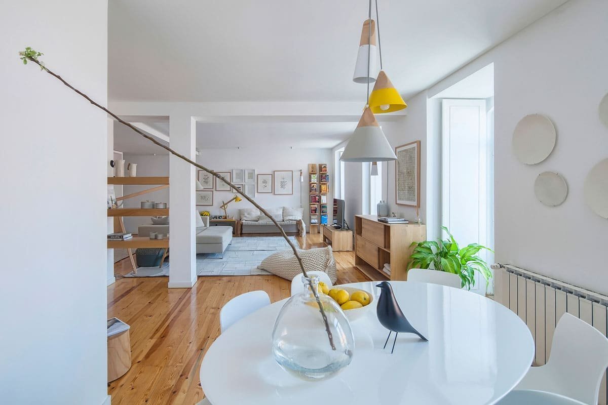 Skandinávský styl interiéru v Portugalsku